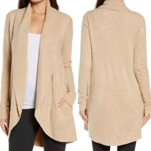 New Barefoot Dreams CozyChic Lite Circle Cardigan Women’s Soft Camel Large/X-Lrg